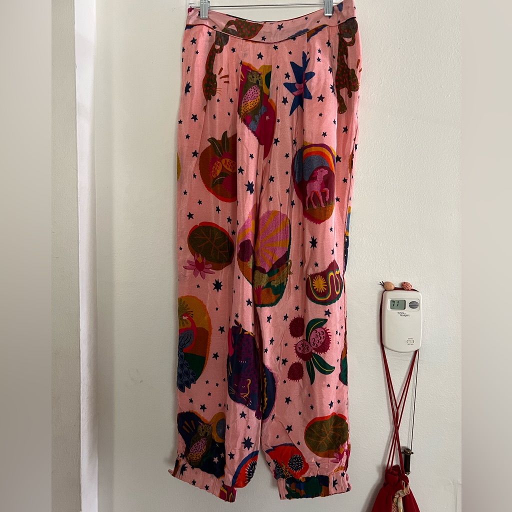 Farm Rio Pants New With Tag Size M Boho Summer, High Waisted